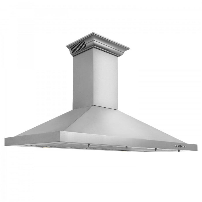 ZLINE 48" Wall Mount Range Hood in Stainless Steel with Built-in CrownSound® Bluetooth Speakers, KBCRN-BT-48