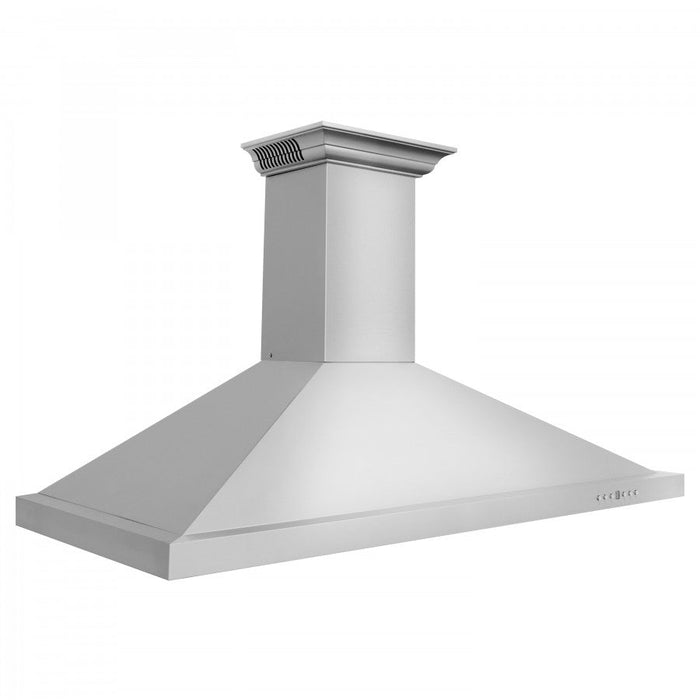 ZLINE 48" Wall Mount Range Hood in Stainless Steel with Built-in CrownSound® Bluetooth Speakers, KBCRN-BT-48