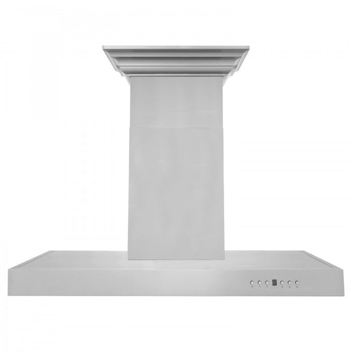 ZLINE 48" Wall Mount Range Hood in Stainless Steel with Built-in CrownSound® Bluetooth Speakers, KECRN-BT-48