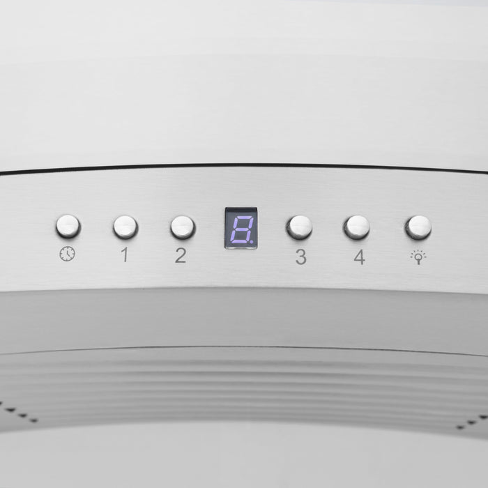 ZLINE 48" Wall Mount Range Hood in Stainless Steel with CrownSound® Built-in Speakers, KL3iCRN-BT-48