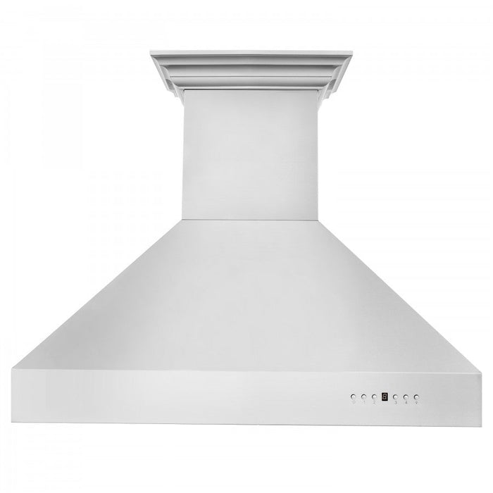 ZLINE 36" Wall Mount Range Hood in Stainless Steel with Built-in CrownSound® Bluetooth Speakers, 697CRN-BT-36