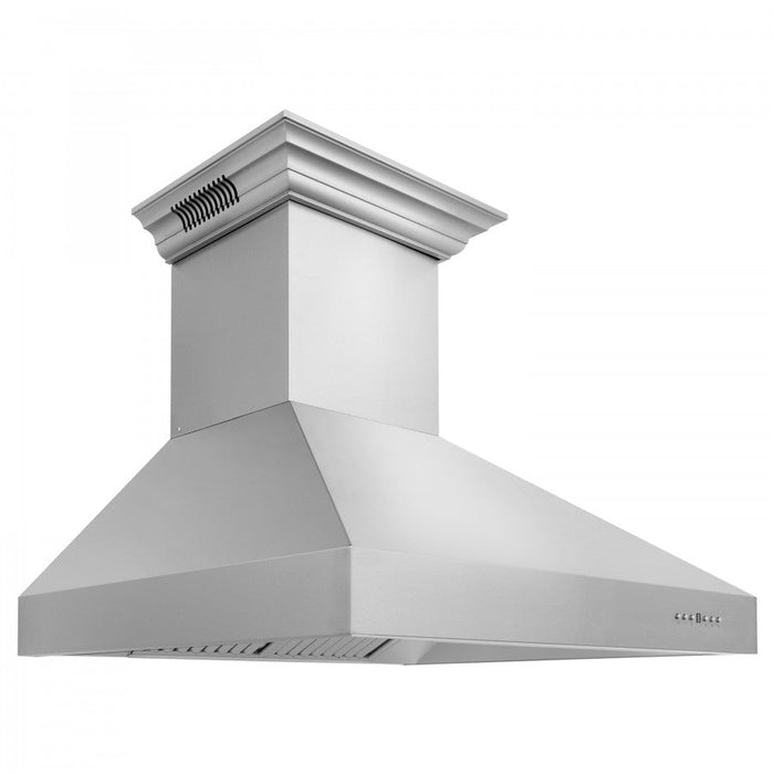 ZLINE 60" Professional Wall Mount Range Hood in Stainless Steel with Built-in CrownSound® Bluetooth Speakers, 697CRN-BT-60