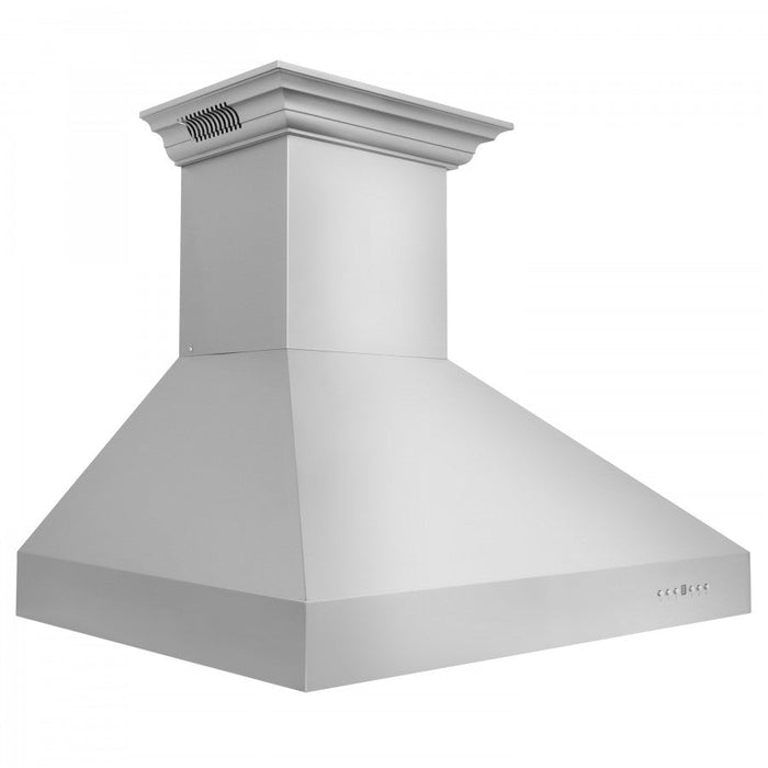 ZLINE 60" Professional Wall Mount Range Hood in Stainless Steel with Built-in CrownSound® Bluetooth Speakers, 697CRN-BT-60