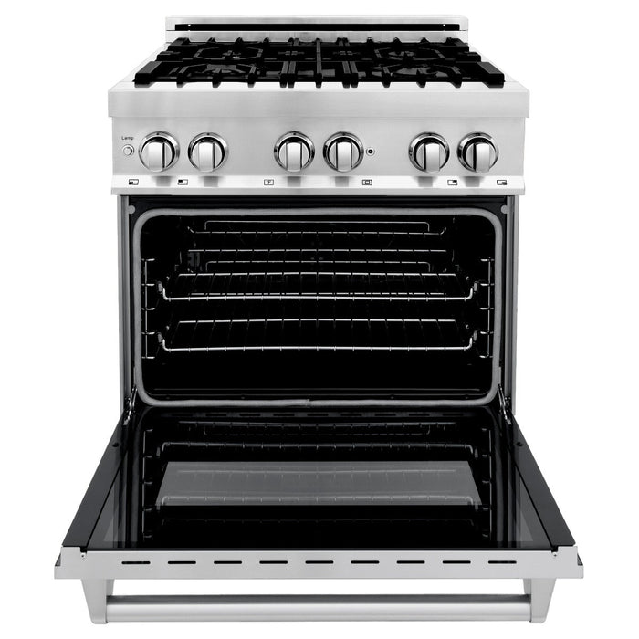 ZLINE 30" Professional Dual Fuel Range in Stainless Steel, RA30