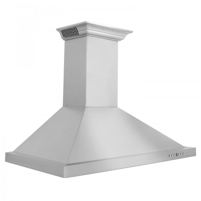 ZLINE 48" Wall Range Hood in Stainless Steel with Built-in CrownSound® Bluetooth Speakers, KL2CRN-BT-48