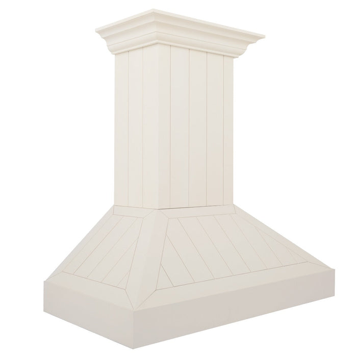 ZLINE 36" Wooden Wall Mount Range Hood in Cottage White, KPTT-36