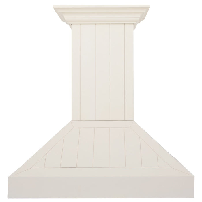 ZLINE 36" Wooden Wall Mount Range Hood in Cottage White, KPTT-36