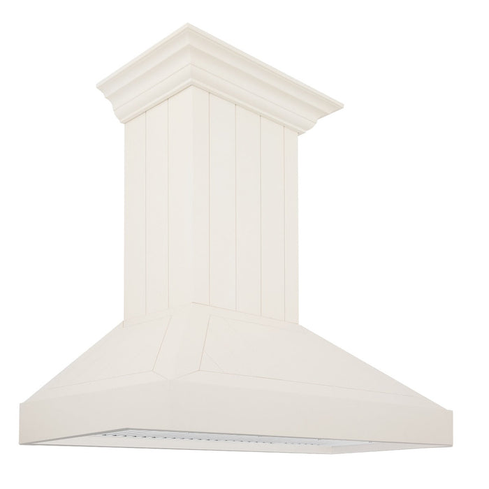 ZLINE 36" Wooden Wall Mount Range Hood in Cottage White, KPTT-36