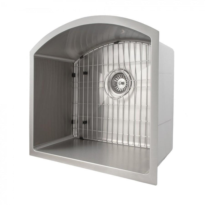 ZLINE 22" Telluride Undermount Single Bowl  Kitchen Sink with Bottom Grid in Stainless Steel, SCS-22