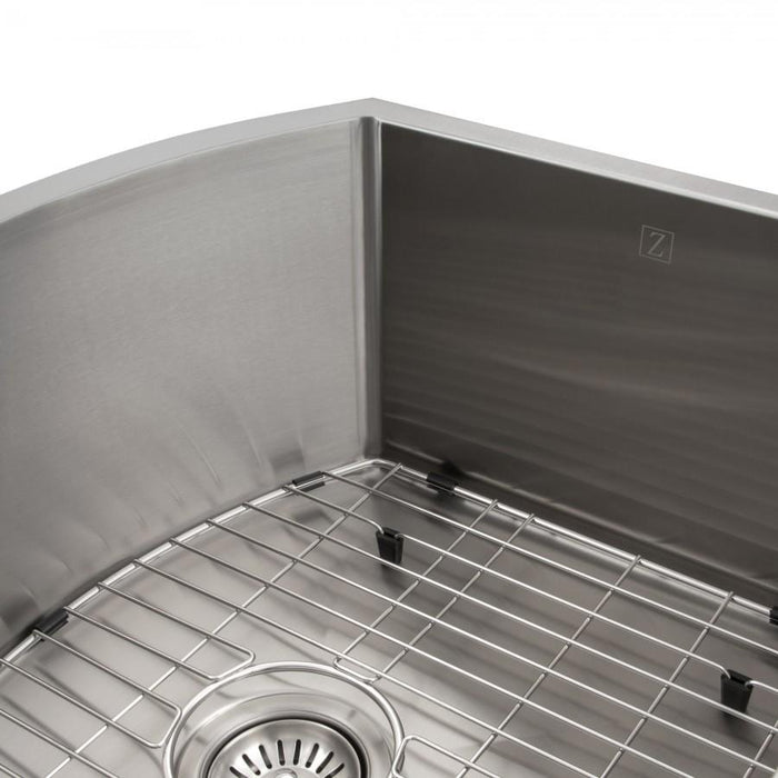 ZLINE 22" Telluride Undermount Single Bowl  Kitchen Sink with Bottom Grid in Stainless Steel, SCS-22