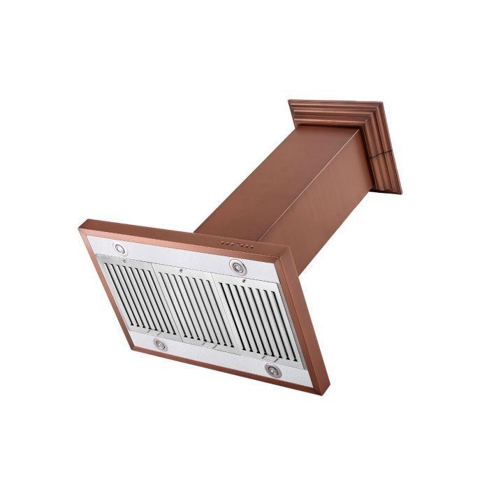 ZLINE 36" Designer Series Island Mount Range Hood in Copper Finish, 8KL3iC-36