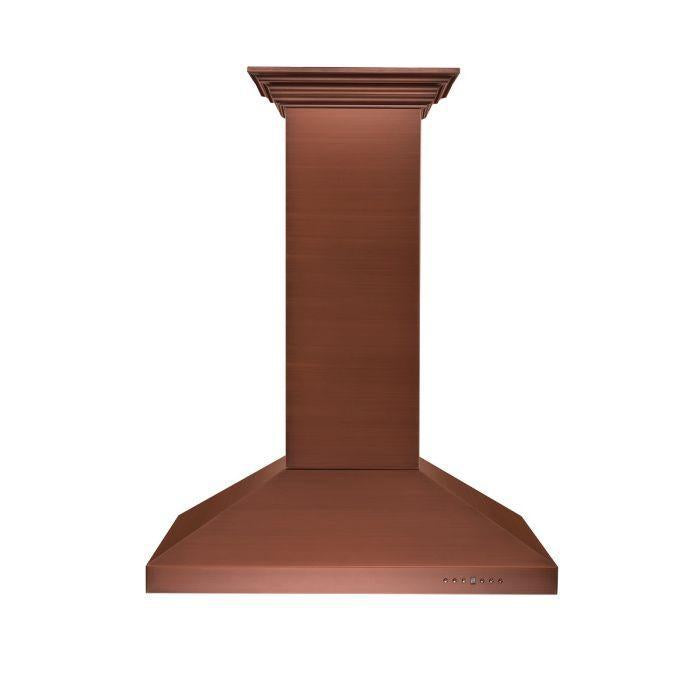 ZLINE 36" Designer Series Island Mount Range Hood in Copper Finish, 8KL3iC-36