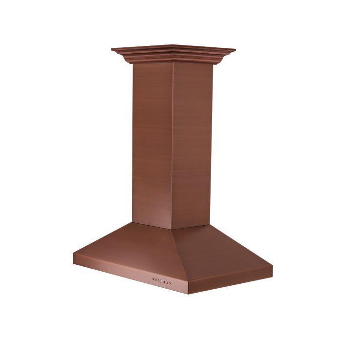 ZLINE 36" Designer Series Island Mount Range Hood in Copper Finish, 8KL3iC-36