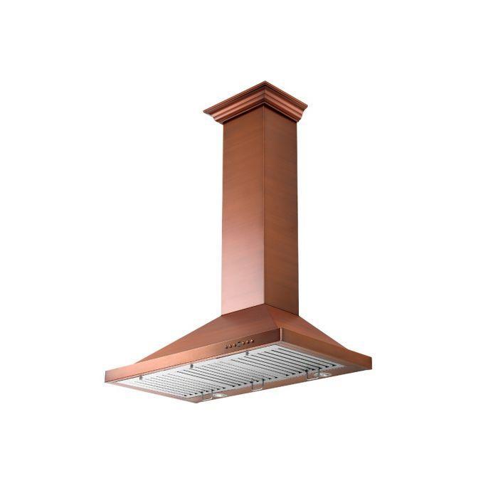 ZLINE 30" Convertible Designer Series Wall Mount Range Hood in 7-Layer Copper, 8KBC-30