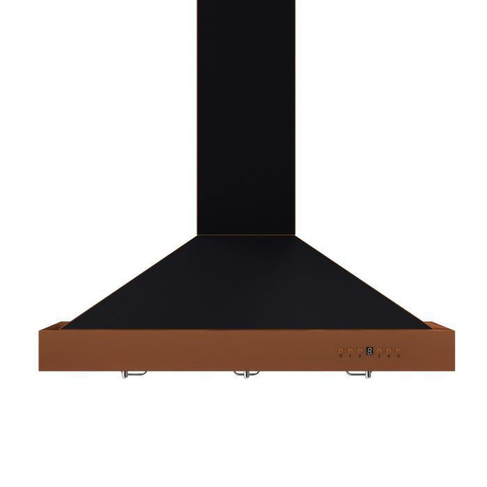 ZLINE 36" Designer Series Wall Mount Range Hood in Oil-Rubbed Bronze with Copper Accents, KB2-BCXXX-36