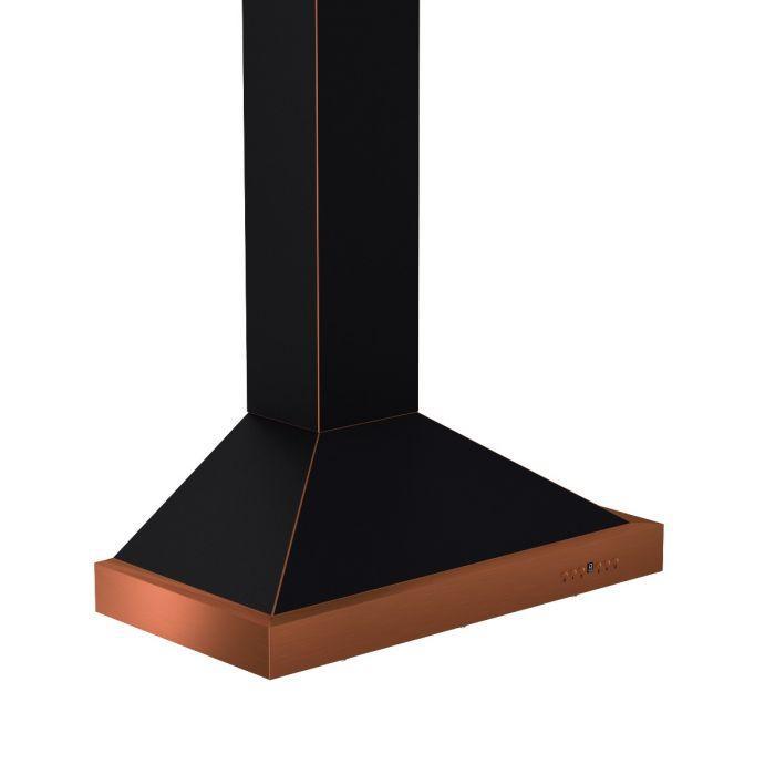 ZLINE 36" Designer Series Wall Mount Range Hood in Oil-Rubbed Bronze with Copper Accents, KB2-BCXXX-36