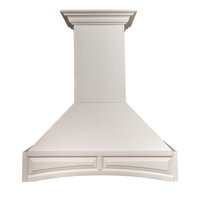 ZLINE 30" Wooden Wall Mount Range Hood in White, 321TT-30