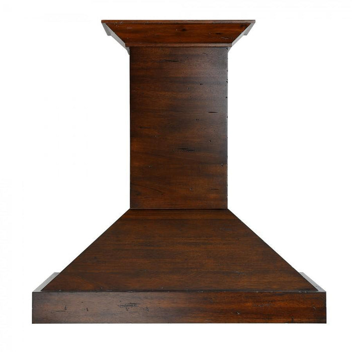 ZLINE 30" Convertible Vent Wooden Wall Mount Range Hood in Walnut, KBRR-30