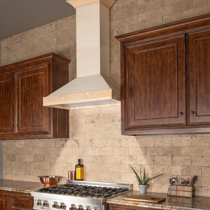 ZLINE 36" Unfinished Wooden Wall Mount Range Hood, KBUF-36