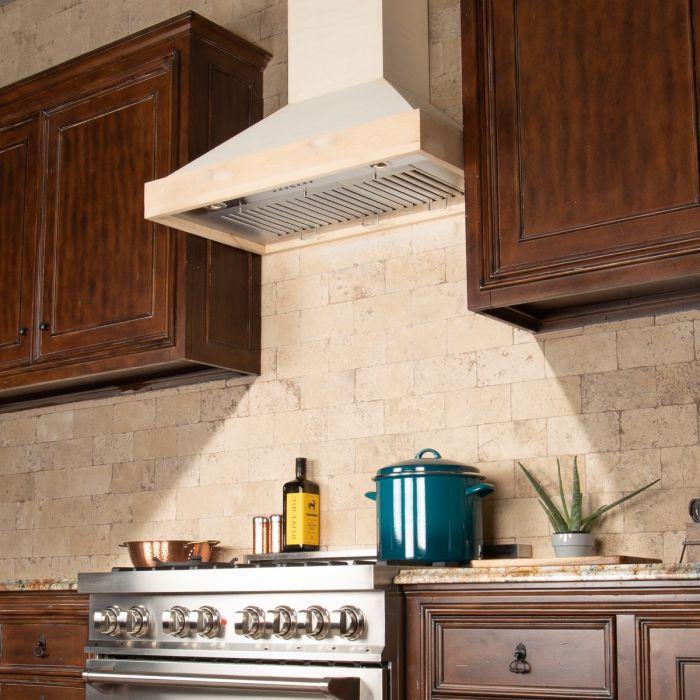 ZLINE 36" Unfinished Wooden Wall Mount Range Hood, KBUF-36