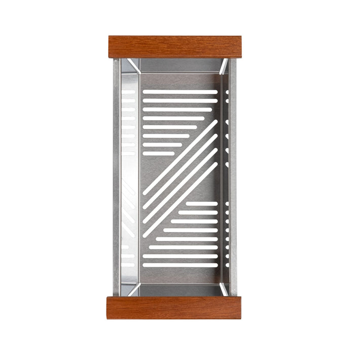 ZLINE 27" Garmisch Undermount Single Bowl DuraSnow® Stainless Steel Kitchen Sink with Bottom Grid and Accessories, SLS-27S