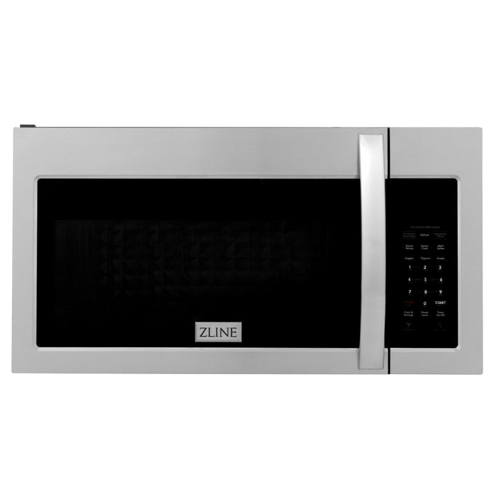 ZLINE 30" Over the Range Microwave in Stainless Steel with Modern Handle & 2 Charcoal Filters, MWO-OTRCF-30