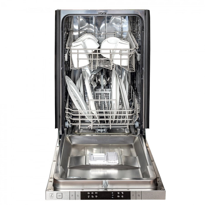 ZLINE 18" Classic Top Control Dishwasher in Hand-Hammered Copper with Traditional Style Handle, DW-HH-H-18