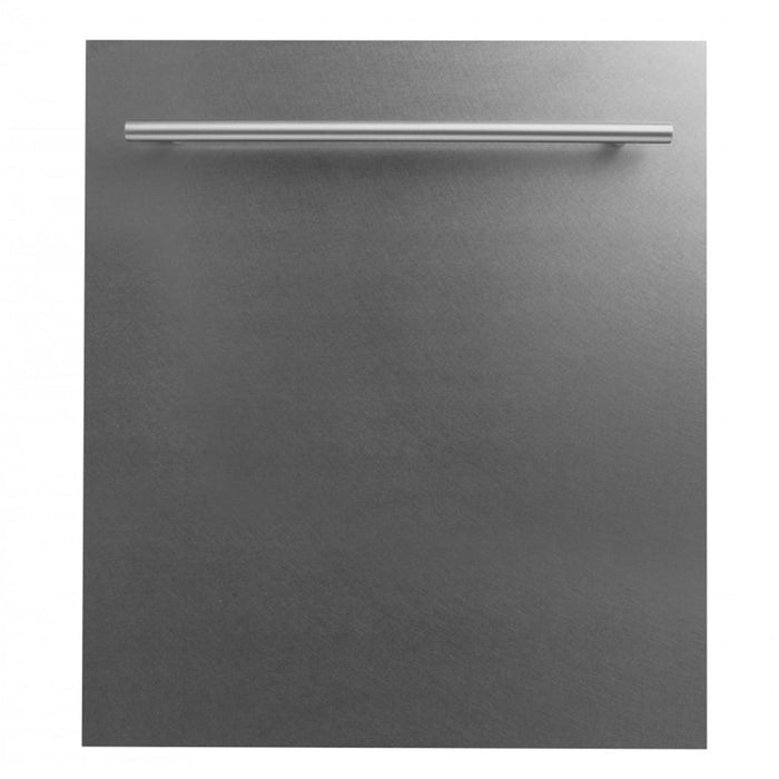 ZLINE 24" Euro Style Top Control Dishwasher in DuraSnow® Stainless Steel with Modern Style Handle, DW-SN-24