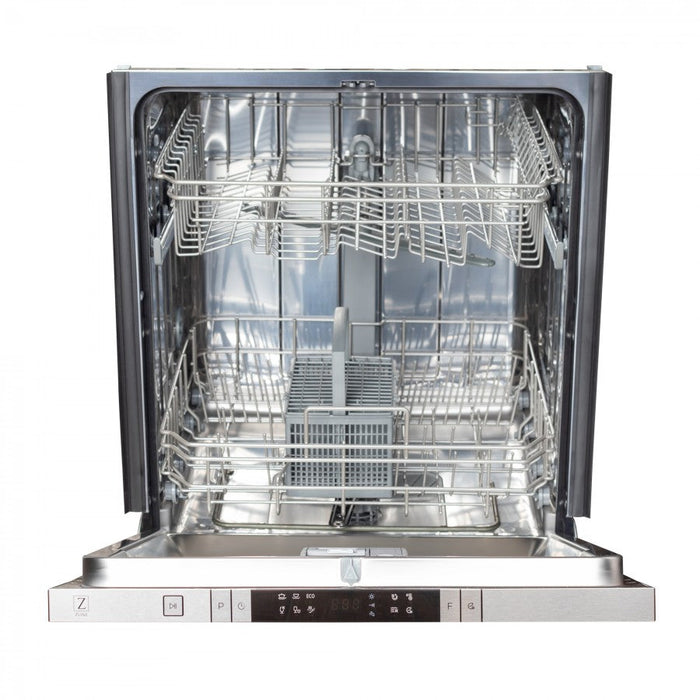 ZLINE 24" Classic Top Control Dishwasher in Stainless Steel with Modern Style Handle, DW-304-24