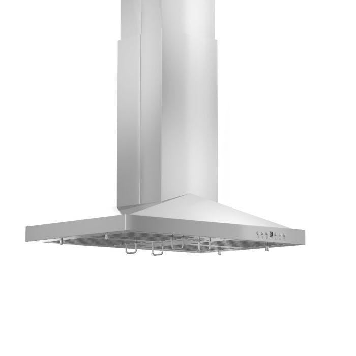 ZLINE 36" Convertible Vent Island Mount Range Hood in Stainless Steel, GL1i-36