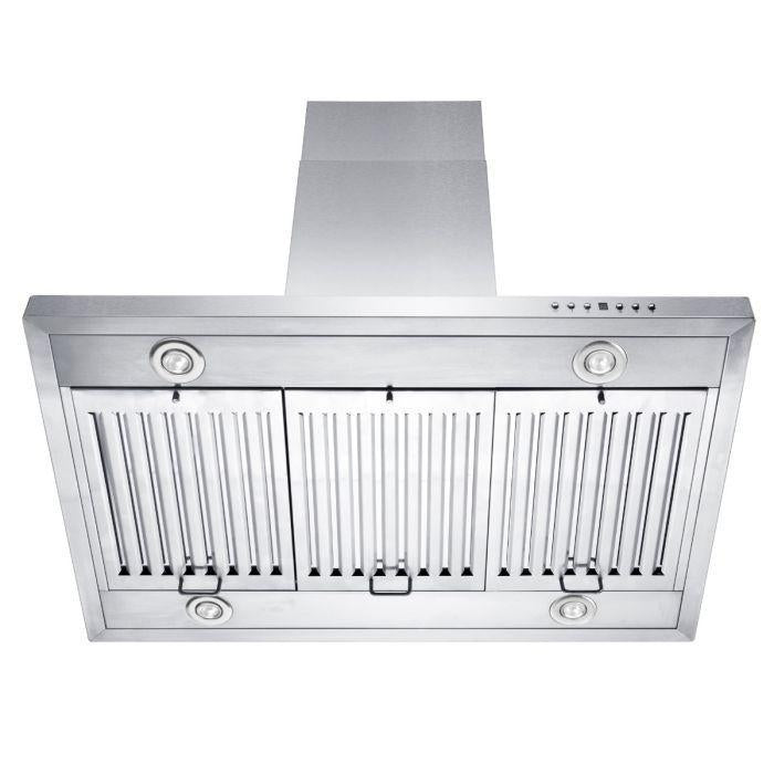 ZLINE 36" Convertible Vent Island Mount Range Hood in Stainless Steel, GL2i-36