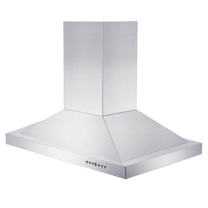 ZLINE 36" Convertible Vent Island Mount Range Hood in Stainless Steel, GL2i-36