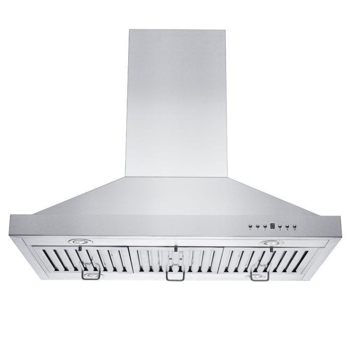 ZLINE 36" Convertible Vent Island Mount Range Hood in Stainless Steel, GL2i-36