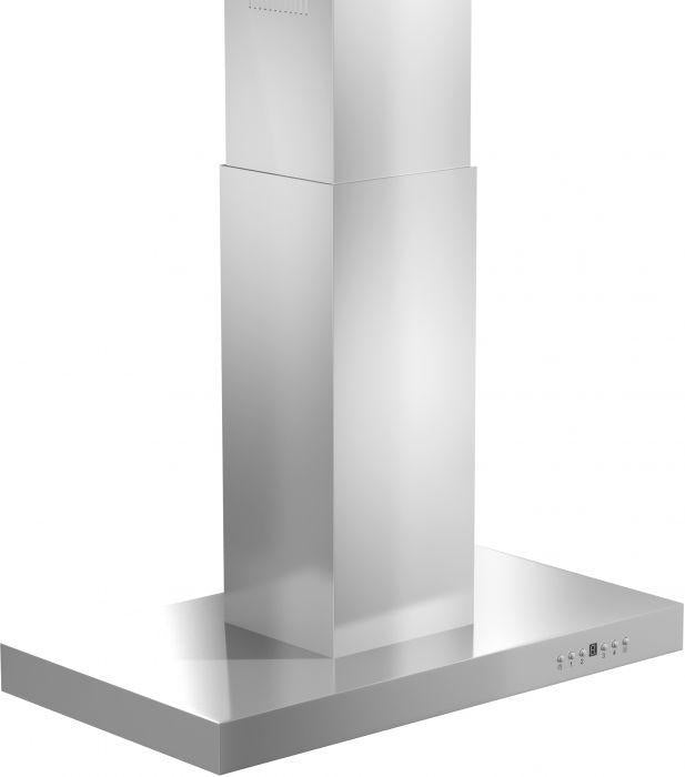 ZLINE 36" Convertible Vent Island Mount Range Hood in Stainless Steel, KE2i-36