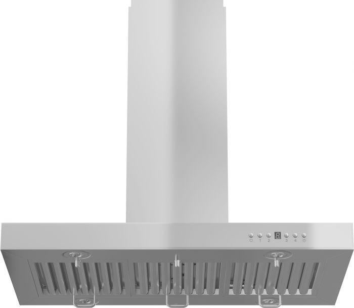 ZLINE 36" Convertible Vent Island Mount Range Hood in Stainless Steel, KE2i-36