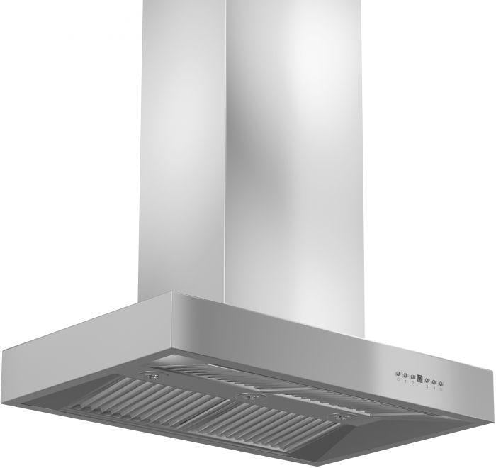 ZLINE 36" Ducted Remote Blower Island Mount Range Hood in Stainless Steel, KECOMi-RD-36