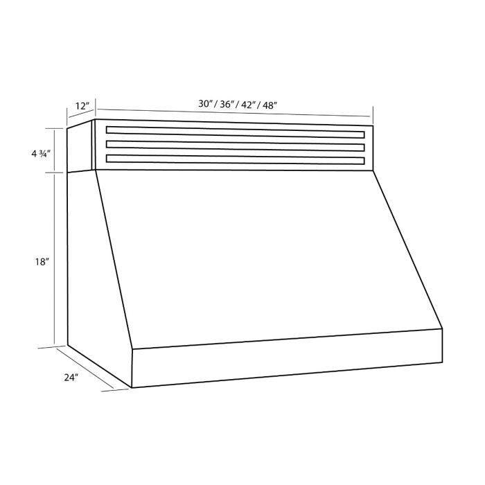 ZLINE 36" Recirculating Under Cabinet Range Hood in Stainless Steel, RK523-36