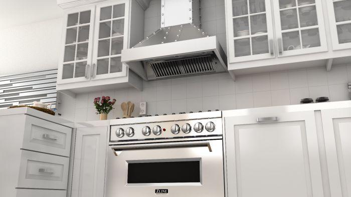 ZLINE 48" Designer Series Wall Mount Range Hood in DuraSnow® Stainless Steel, 655-4SSSS-48