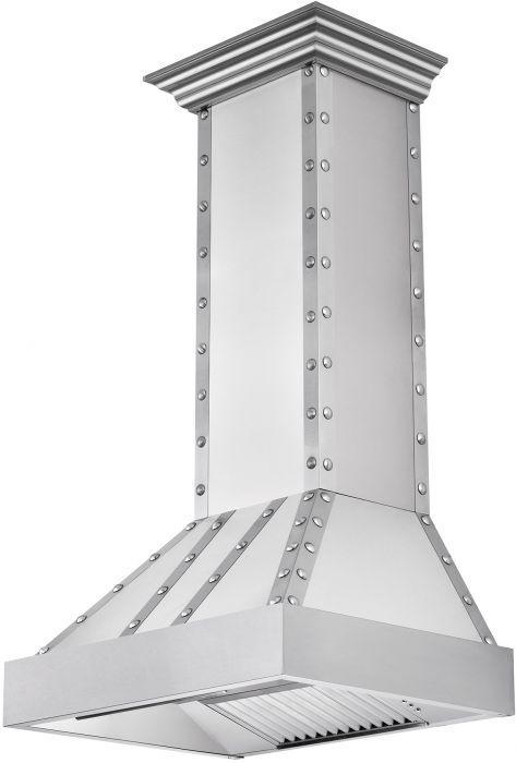 ZLINE 48" Designer Series Wall Mount Range Hood in DuraSnow® Stainless Steel, 655-4SSSS-48