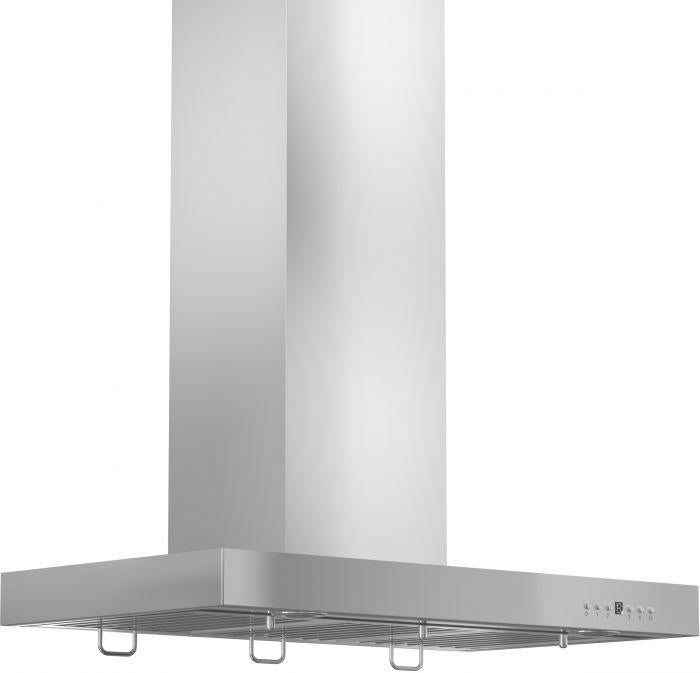 ZLINE 36" Convertible Vent Wall Mount Range Hood in Stainless Steel with Crown Molding, KECRN-36