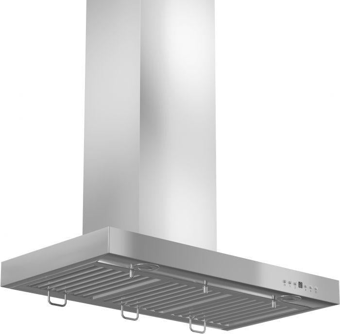 ZLINE 36" Convertible Vent Wall Mount Range Hood in Stainless Steel with Crown Molding, KECRN-36