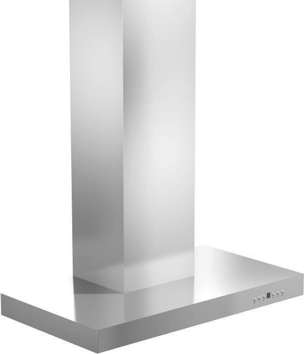 ZLINE 36" Convertible Vent Wall Mount Range Hood in Stainless Steel with Crown Molding, KECRN-36