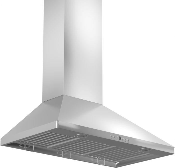 ZLINE 36" Convertible Vents Wall Mount Range Hood in Stainless Steel, KF1-36