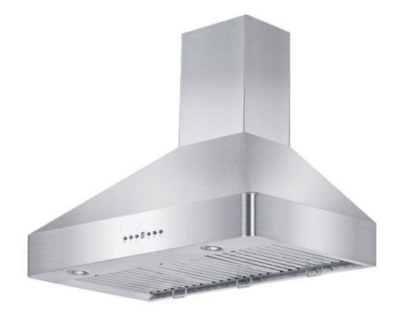 ZLINE 36" Convertible Vent Wall Mount Range Hood in Stainless Steel, KF2-36