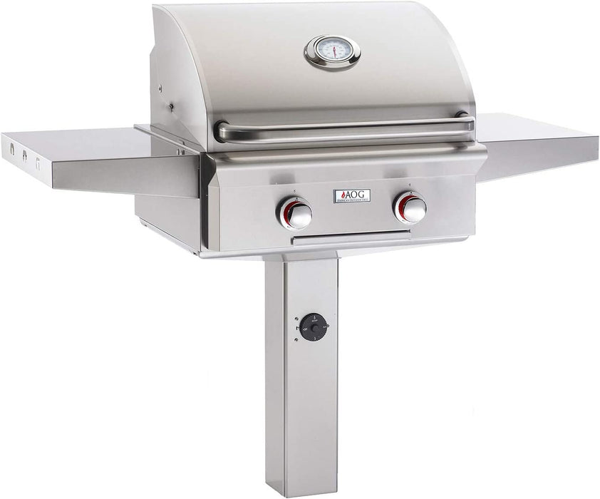 AOG 24" T Series Propane Gas Grill On In-Ground Post