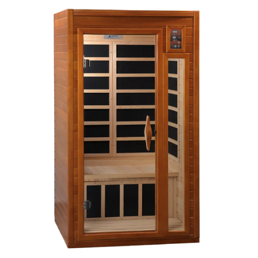 Dynamic Barcelona 1-2 person Low EMF Infrared Sauna - Canadian Hemlock