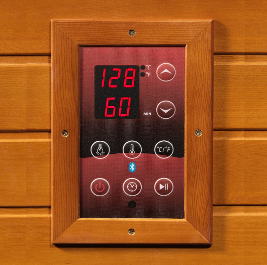 Dynamic Lugano 3 Person Full Spectrum Near Zero EMF FAR Infrared Sauna -Canadian Hemlock