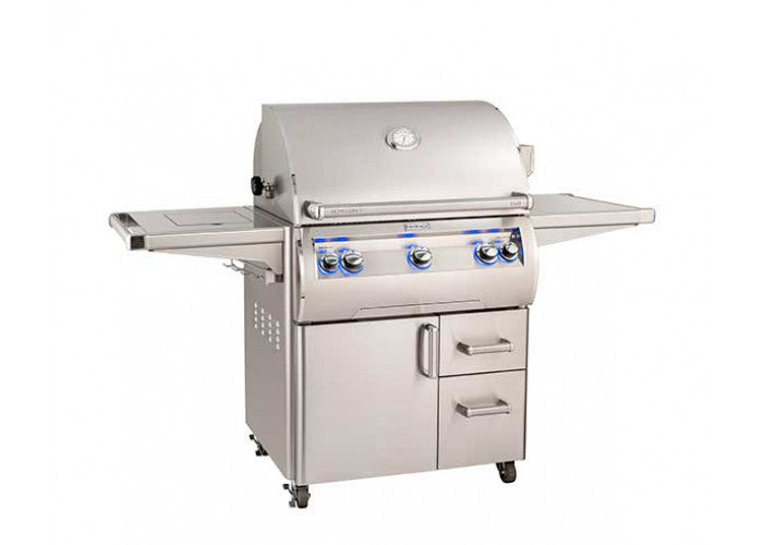 Fire Magic Echelon E660s Portable Grill With Analog Thermometer & Flush Mounted Single Side Burner