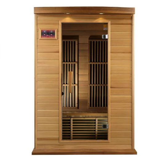 Maxxus 2 Person Low EMF Infrared Sauna - Canadian Hemlock