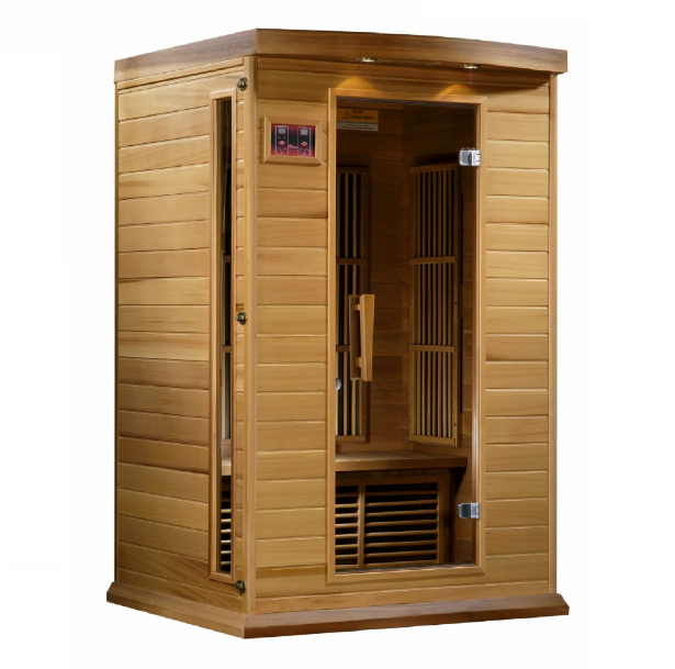 Maxxus 2 Person Low EMF Infrared Sauna - Canadian Red Cedar